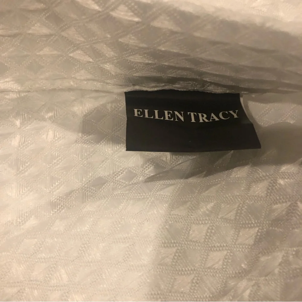 NWT Ellen Tracy Waffle Weave Ombré Shower Curtain